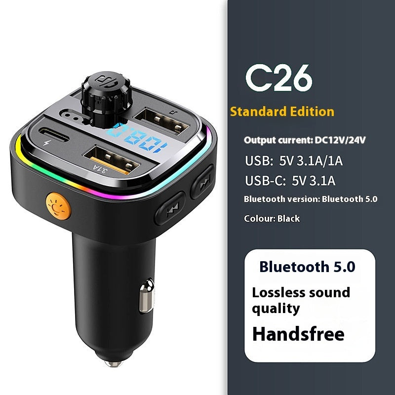 Bluetooth car transmitter/charger (music with bluetooth connection)